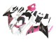 Descuento Carenados Moto Suzuki GSXR 600 / GSXR 750 2011-2024 - Blanco Rosa Negro Corona