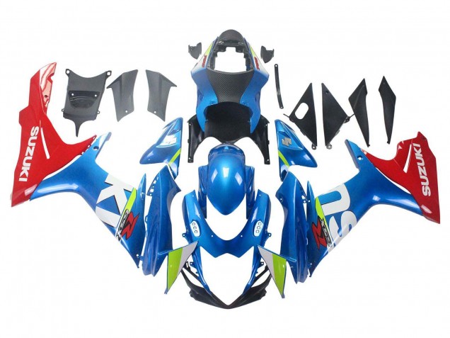 Descuento Carenados Moto Suzuki GSXR 600 / GSXR 750 2011-2024 - Azul Rojo