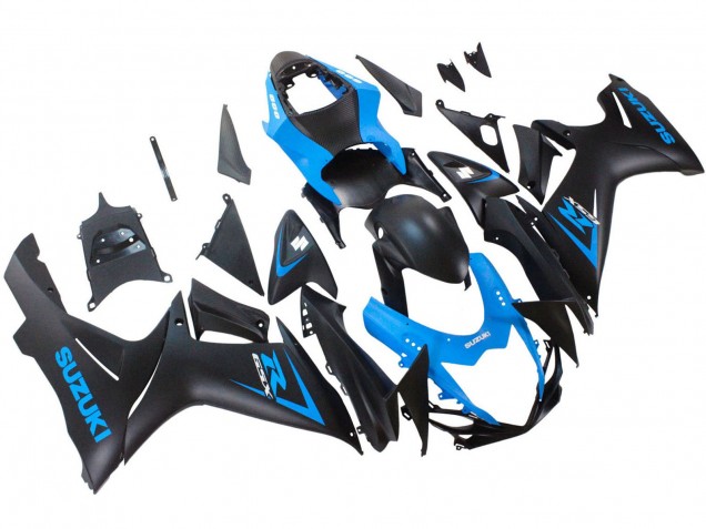Descuento Carenado Moto Suzuki GSXR 600 / GSXR 750 2011-2024 - Azul Negro Mate