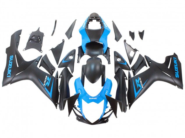 Descuento Carenado Moto Suzuki GSXR 600 / GSXR 750 2011-2024 - Azul Negro Mate