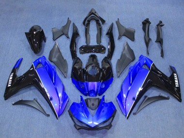Descuento Kits Carenado Moto Yamaha YZF R3/R25 2015-2018 - Azul Negro Brillante