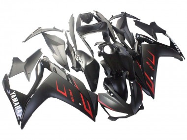 Descuento Carenados Moto Yamaha YZF R3/R25 2015-2018 - Negro Brillante Negro Mate Rojo