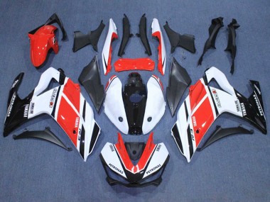 Descuento Carenados Moto Yamaha YZF R3/R25 2015-2018 - Blanco Rojo Negro Petronas Yamalube