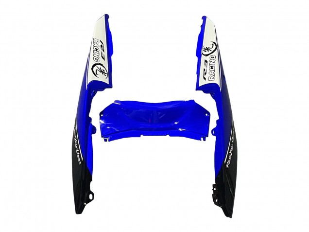 Descuento Carenados Moto Yamaha YZF R3/R25 2015-2018 - Blanco Azul Negro Carrera