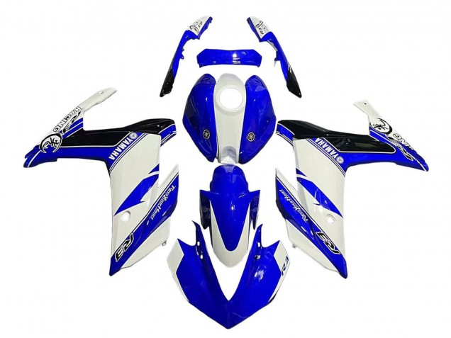 Descuento Carenados Moto Yamaha YZF R3/R25 2015-2018 - Blanco Azul Negro Carrera
