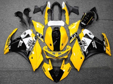 Descuento Carenados Moto Yamaha YZF R3/R25 2015-2018 - Amarillo Blanco Negro