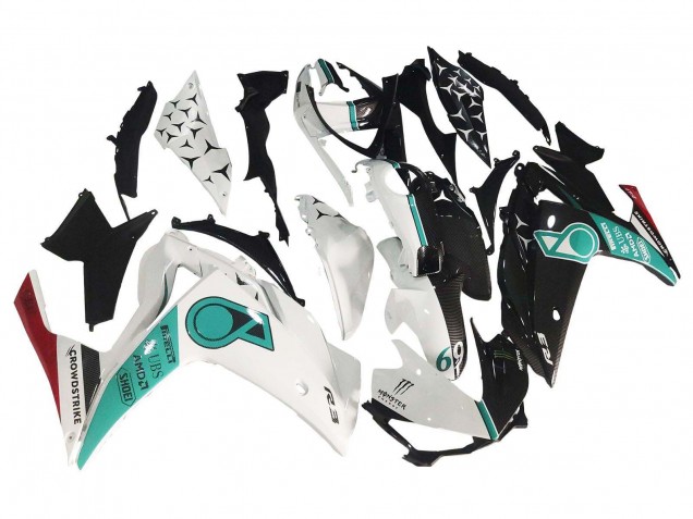 Descuento Carenados Moto Yamaha YZF R3/R25 2015-2018 - Blanco Verde Negro Brillante