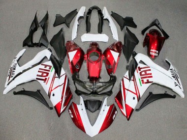 Descuento Carenados Moto Yamaha YZF R3/R25 2015-2018 - Blanco Rojo Fiat Motul