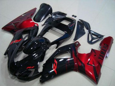 Descuento Carenados Moto Yamaha YZF R1 1998-1999 - Negro Brillante Rojo