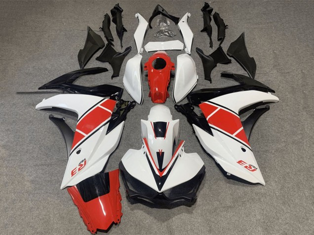 Descuento Carenado Moto Yamaha YZF R3/R25 2015-2018 - Blanco Rojo Negro