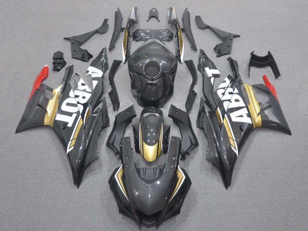 Descuento Carenados Moto Yamaha YZF R3/R25 2019-2021 - Rojo Oro Negro FibraCarbono Estilo