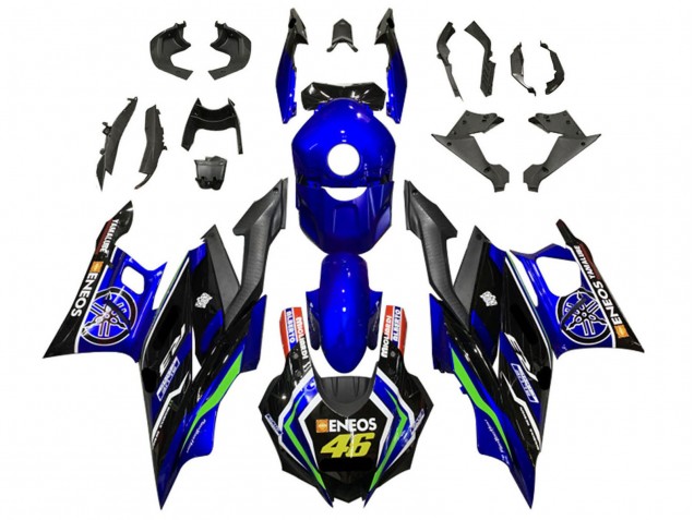 Descuento Carenados Moto Yamaha YZF R3/R25 2019-2021 - Azul Blanco Verde Negro ENEOS 46