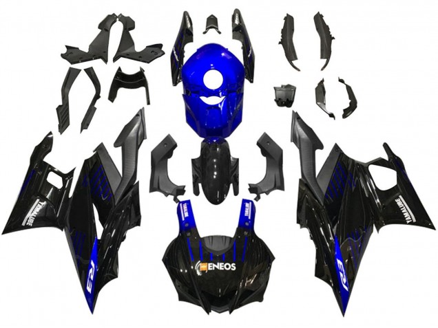 Descuento Carenados Moto Yamaha YZF R3/R25 2019-2021 - Azul Negro FibraCarbono ENEOS Yamalube