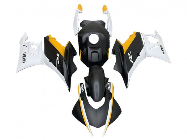 Descuento Carenados Moto Yamaha YZF R3/R25 2019-2021 - Blanco Amarillo Negro Mate