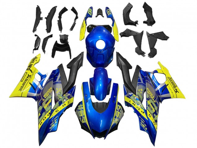 Descuento Carenados Moto Yamaha YZF R3/R25 2019-2021 - Amarillo Azul Negro Motul
