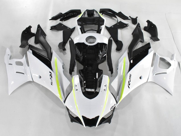 Descuento Carenados Moto Yamaha YZF R3/R25 2019-2021 - Blanco Verde Negro