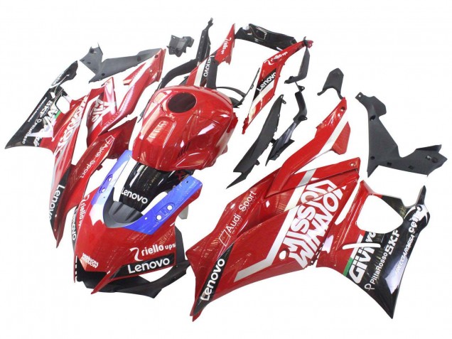 Descuento Carenados Moto Yamaha YZF R3/R25 2019-2021 - Rojo Púrpura Negro Valsir Lenovo