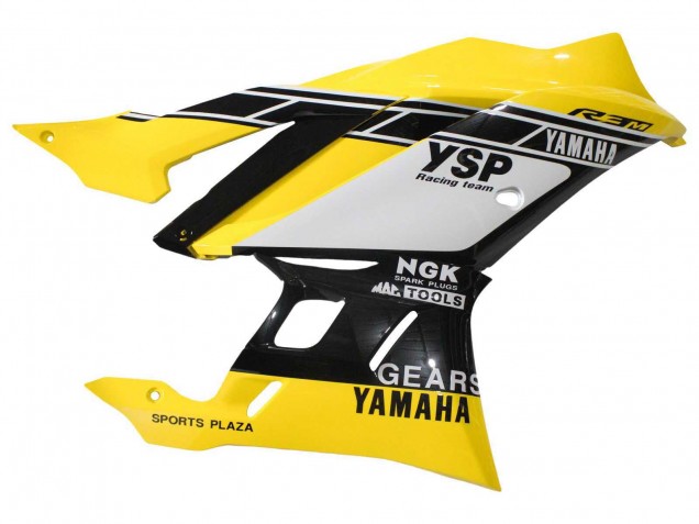 Descuento Carenados Moto Yamaha YZF R3/R25 2019-2021 - Amarillo Blanco Negro Raya