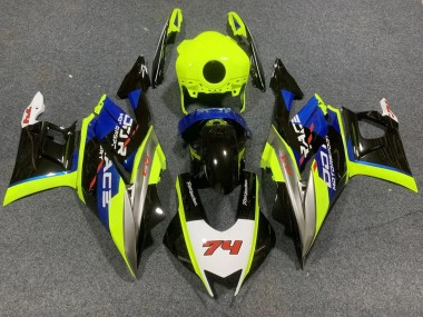 Descuento Carenados Moto Yamaha YZF R3/R25 2022-2024 - Neon Verde Azul Negro Brillante 74