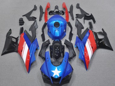 Descuento Kits Carenado Moto Yamaha YZF R3/R25 2022-2024 - Azul Blanco Rojo Negro