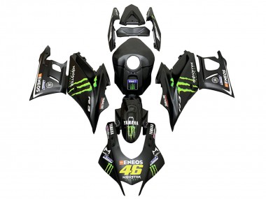 Descuento Carenados Moto Yamaha YZF R3/R25 2022-2024 - Negro Verde Monstruo ENEOS 46
