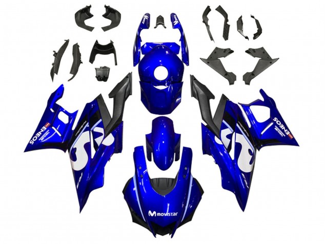 Descuento Carenados Moto Yamaha YZF R3/R25 2022-2024 - Azul Blanco Negro MoviStar ENEOS