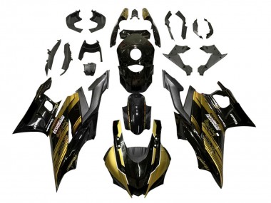 Descuento Carenados Moto Yamaha YZF R3/R25 2022-2024 - Oro Negro Brillante Semakin Didepan