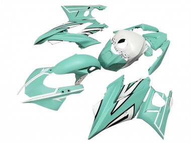Descuento Carenados Moto Yamaha YZF R3/R25 2022-2024 - Verde Claro Blanco Negro Raya