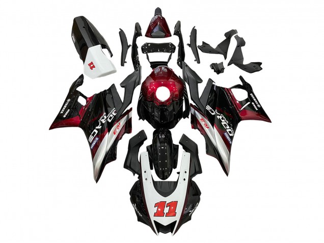 Descuento Carenados Moto Yamaha YZF R3/R25 2022-2024 - Rojo Plata Negro 11