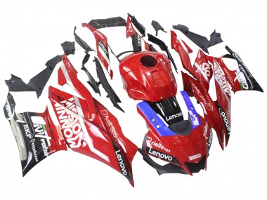 Descuento Carenados Moto Yamaha YZF R3/R25 2022-2024 - Rojo Azul Negro Lenovo Valsir