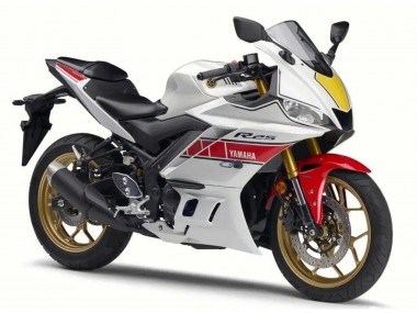 Descuento Carenado Moto Yamaha YZF R3/R25 2022-2024 - Blanco Rojo Negro