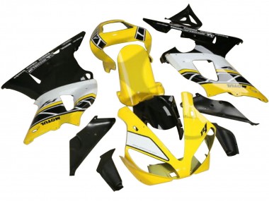 Descuento Carenados Moto Yamaha YZF R3/R25 2022-2024 - Amarillo Blanco Negro Motul