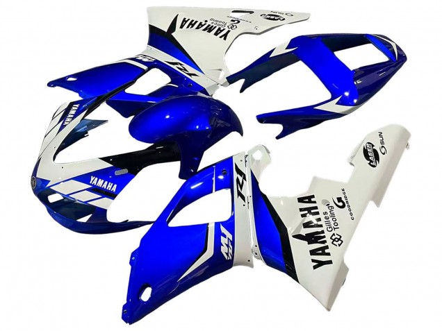 Descuento Carenados Moto Yamaha YZF 1000 R1 1998-1999 - Blanco Azul Negro