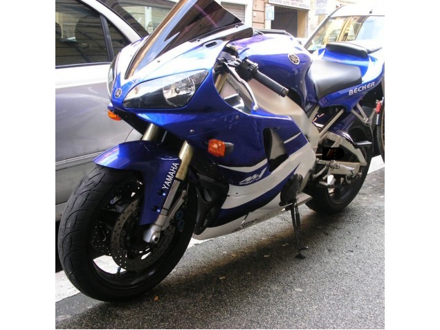 Descuento Carenados Moto Yamaha YZF 1000 R1 1998-1999 - Blanco Azul Negro