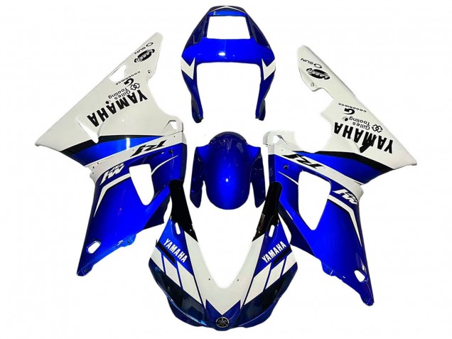 Descuento Carenados Moto Yamaha YZF 1000 R1 1998-1999 - Blanco Azul Negro