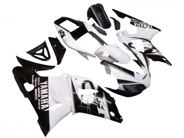 Descuento Carenados Moto Yamaha YZF 1000 R1 1998-1999 - Blanco Negro Brillante