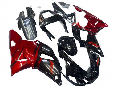 Descuento Carenados Moto Yamaha YZF 1000 R1 1998-1999 - Negro Brillante Rojo