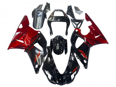 Descuento Carenados Moto Yamaha YZF 1000 R1 1998-1999 - Negro Brillante Rojo