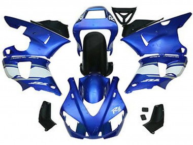 Descuento Carenados Moto Yamaha YZF 1000 R1 1998-1999 - Azul Blanco Negro Brillante