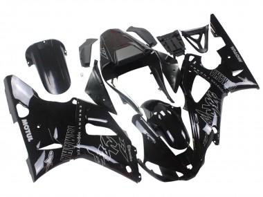 Descuento Carenados Moto Yamaha YZF 1000 R1 2000-2001 - Negro Brillante Blanco Monstruo Motul