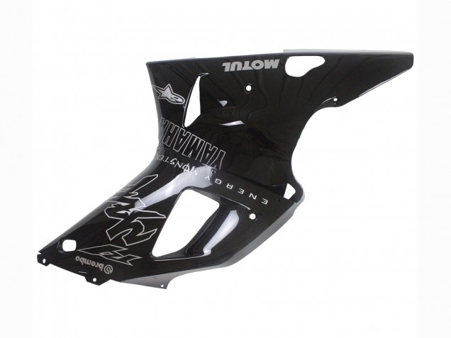 Descuento Carenados Moto Yamaha YZF 1000 R1 2000-2001 - Negro Brillante Blanco Monstruo Motul