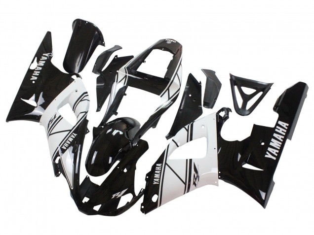 Descuento Carenados Moto Yamaha YZF 1000 R1 2000-2001 - Blanco Negro