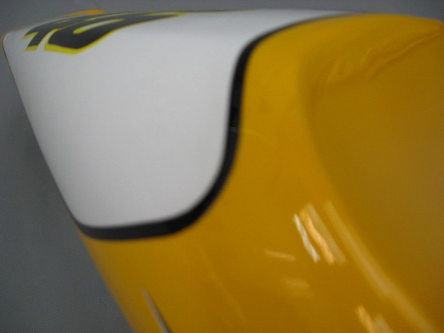 Descuento Carenados Moto Yamaha YZF 1000 R1 2000-2001 - Blanco Amarillo Azul Motul Camello