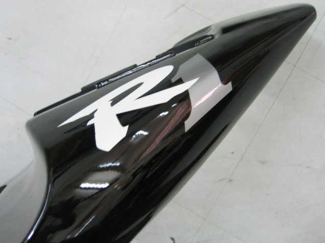 Descuento Carenados Moto Yamaha YZF 1000 R1 2000-2001 - Negro Brillante Blanco Calcomanía