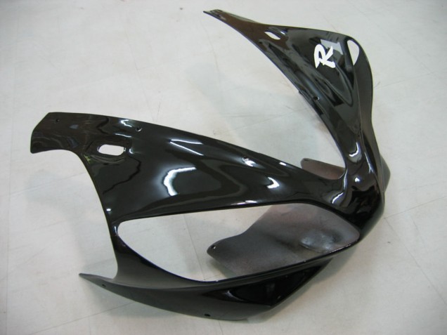 Descuento Carenados Moto Yamaha YZF 1000 R1 2000-2001 - Negro Brillante Blanco Calcomanía