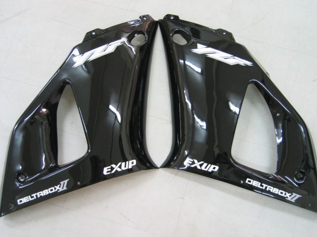 Descuento Carenados Moto Yamaha YZF 1000 R1 2000-2001 - Negro Brillante Blanco Calcomanía
