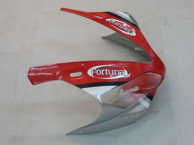 Descuento Carenados Moto Yamaha YZF 1000 R1 2000-2001 - Plata Rojo Fortuna Motul