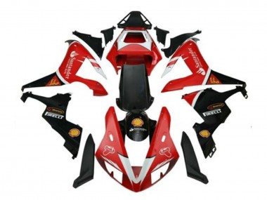 Descuento Carenados Moto Yamaha YZF 1000 R1 2002-2003 - Rojo Plata Negro Santander