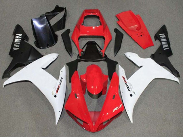 Descuento Carenados Moto Yamaha YZF 1000 R1 2002-2003 - Rojo Blanco Negro