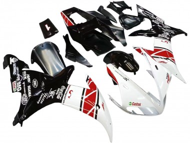 Descuento Carenados Moto Yamaha YZF 1000 R1 2002-2003 - Blanco Rojo Negro Castrol